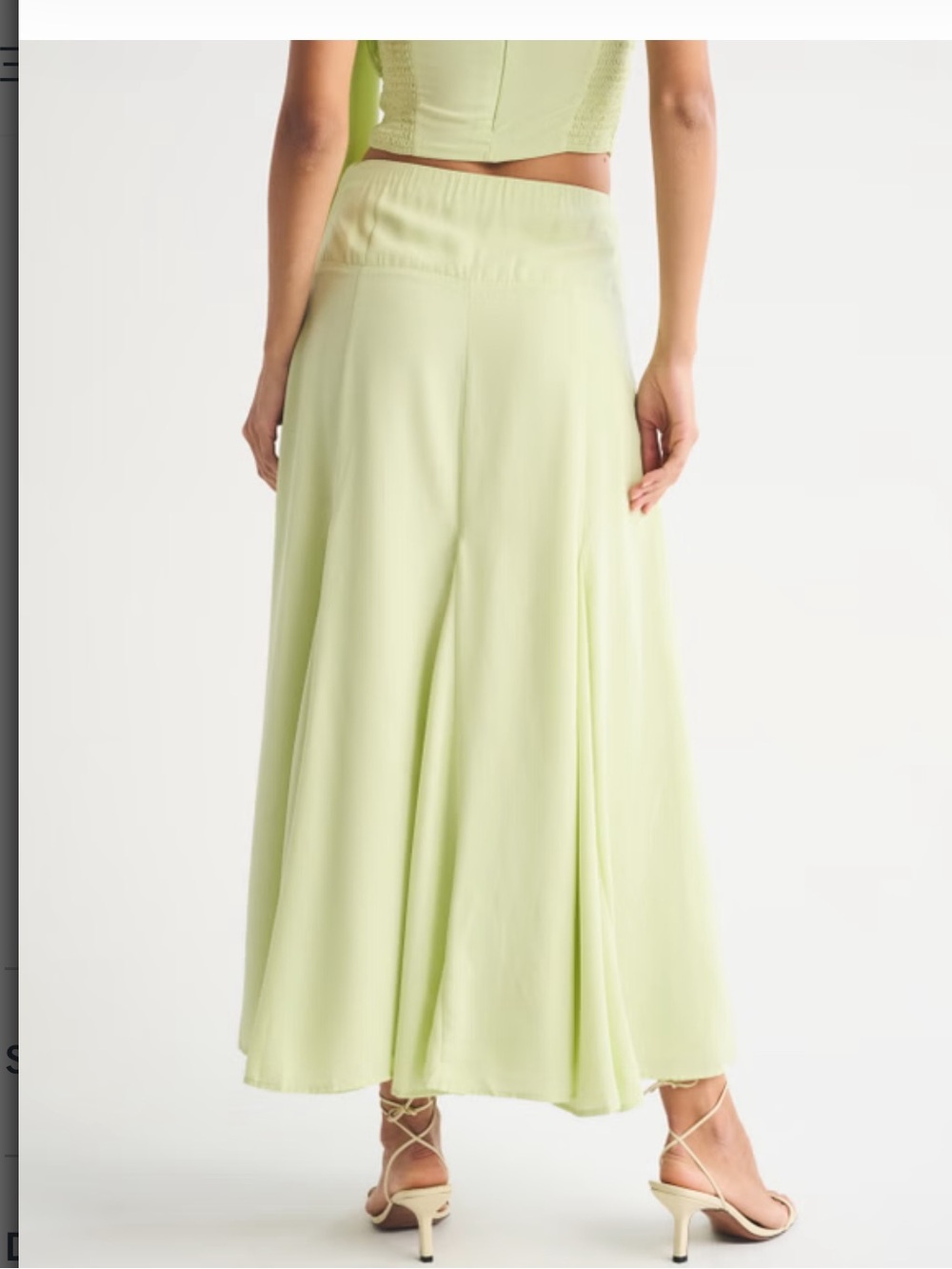 A&F High Rise Flowy Maxi Set Skirt - XXSP - Picture 6 of 11